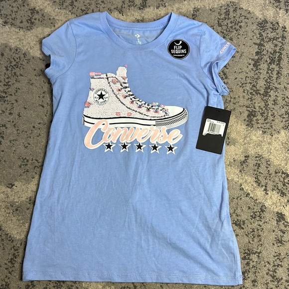 Converse sequin tshirt - Picture 1 of 3